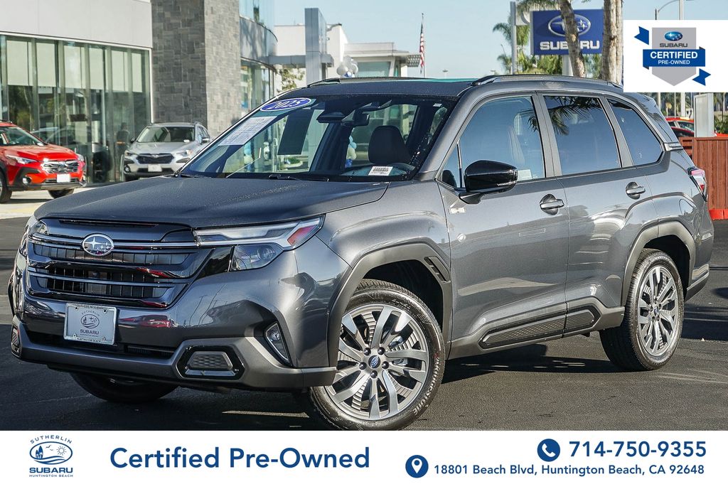 Gray Metallic 2025 Subaru Forester Hybrid Touring AWD SUV / Crossover All-Wheel Drive Continuously Variable Transmission