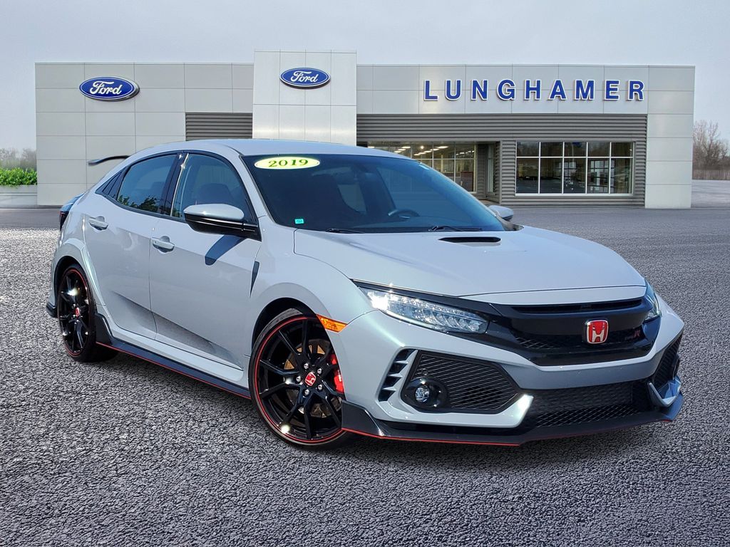 Sonic Gray Pearl 2019 Honda Civic Type R Hatchback Front-Wheel Drive 6-Speed Manual