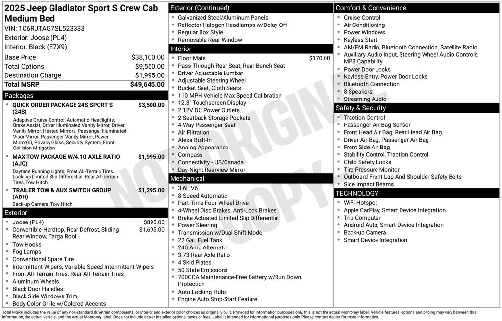 Certified Used 2025 Orange Jeep Sport S image 5