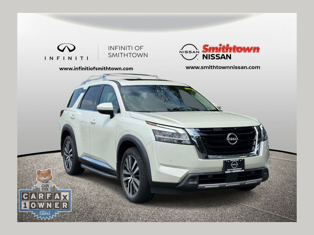 Pearl White 2022 Nissan Pathfinder SUV / Crossover All-Wheel Drive 9-Speed Automatic