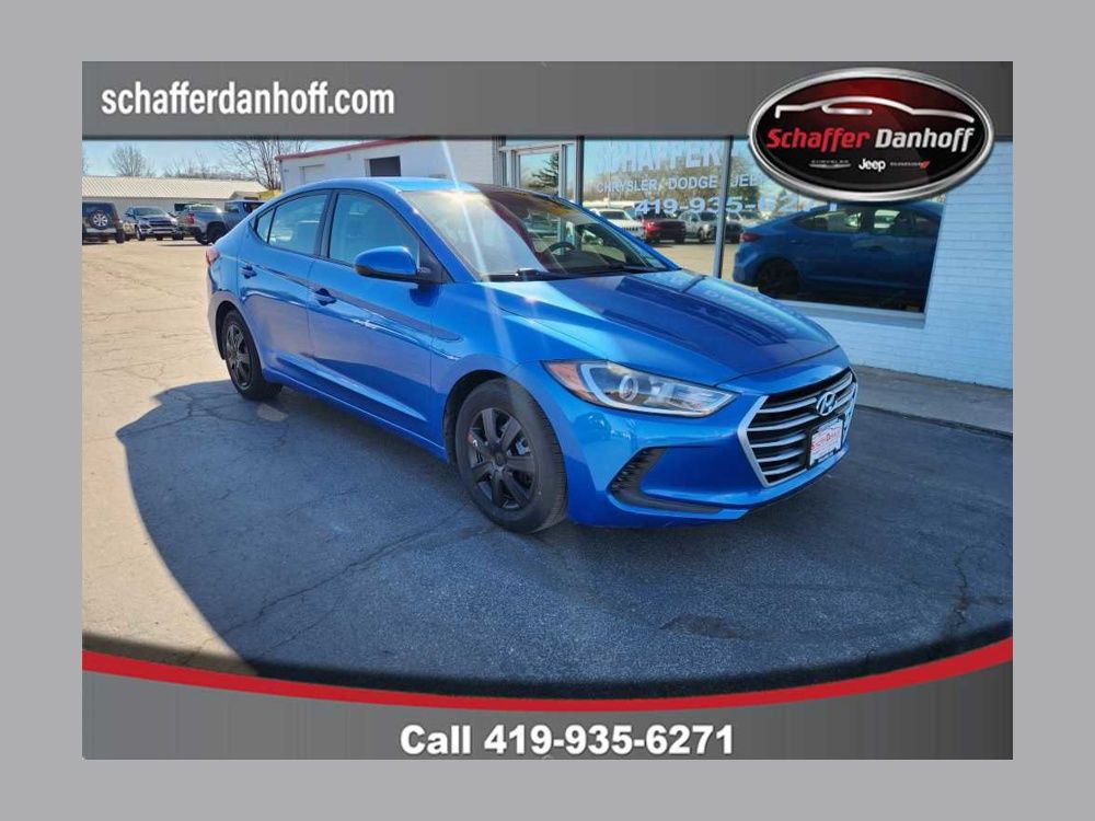 Electric Blue 2017 Hyundai Elantra SE FWD Sedan Front-Wheel Drive 6-Speed Automatic