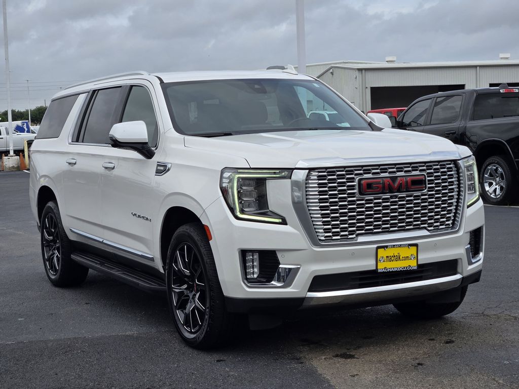 2021 GMC Yukon XL SLT White at Bayway Cadillac of The Woodlands