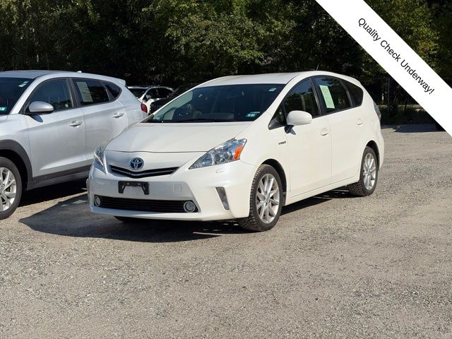 White (Blizzard Pearl) 2014 Toyota Prius v Wagon Front-Wheel Drive Continuously Variable Transmission