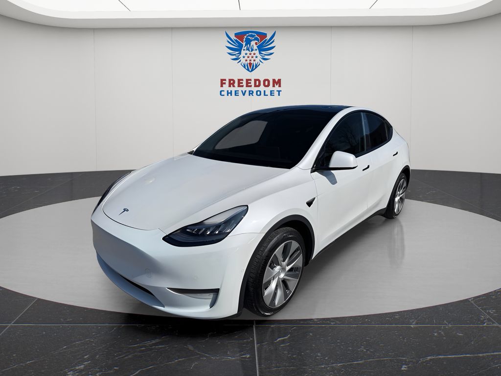 White 2021 Tesla Model Y Long Range AWD SUV / Crossover All-Wheel Drive 1-Speed Automatic