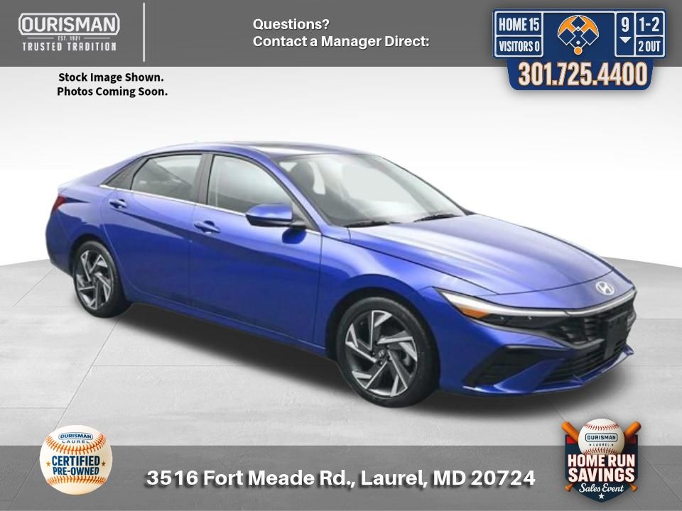 Intense Blue 2024 Hyundai Elantra SE FWD Sedan Front-Wheel Drive Continuously Variable Transmission