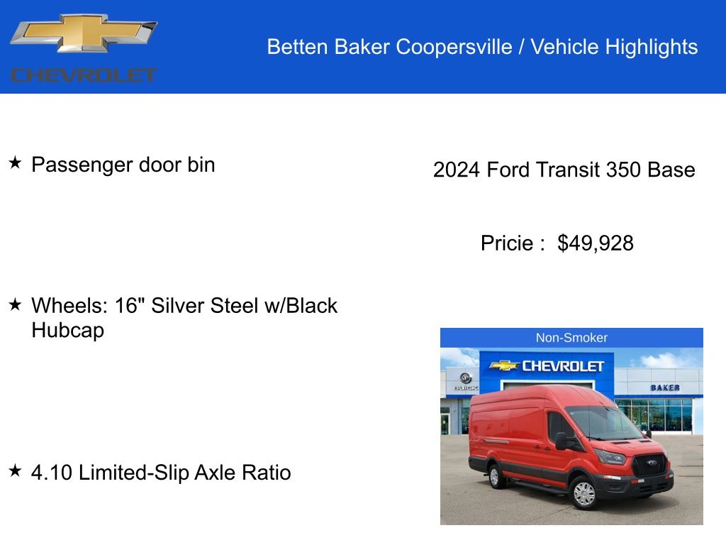 2024 Ford Transit-350 Base 4