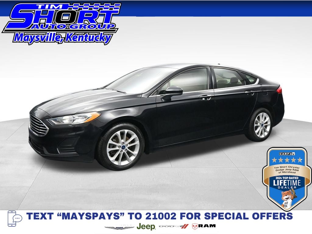 Black Metallic 2020 Ford Fusion Hybrid Sedan Front-Wheel Drive Continuously Variable Transmission