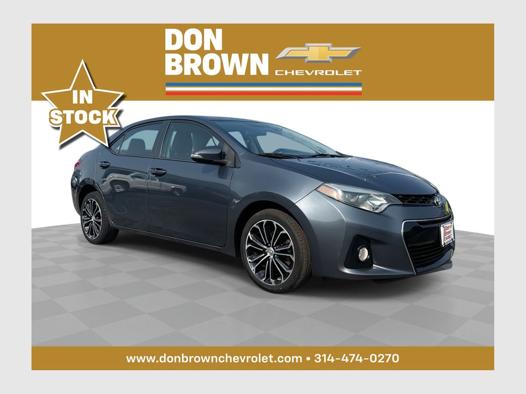 Slate Metallic 2015 Toyota Corolla Sedan Front-Wheel Drive Continuously Variable Transmission