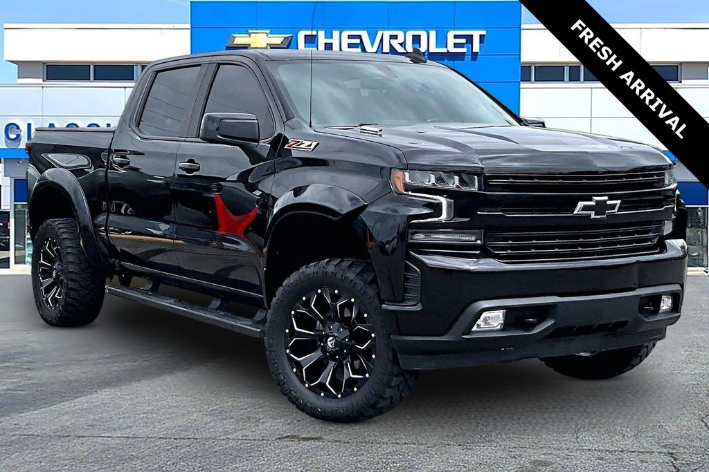 Black 2021 Chevrolet Silverado 1500 RST Crew Cab 4WD Pickup Truck Four-Wheel Drive Automatic