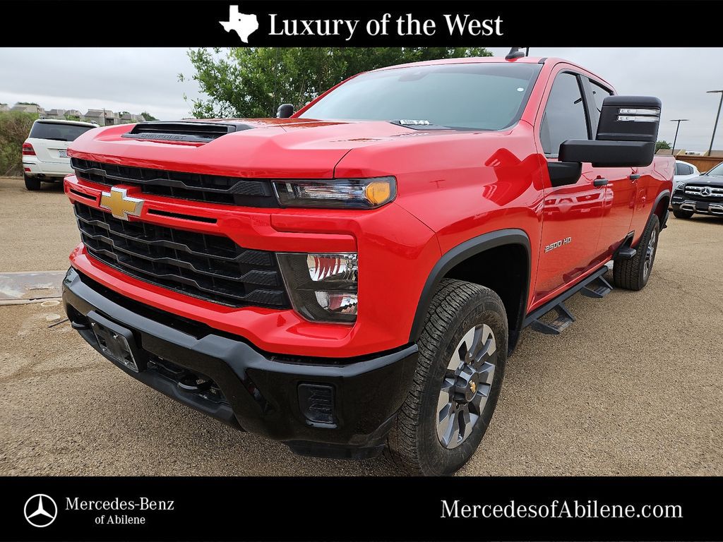 Red Hot 2024 Chevrolet Silverado 2500HD Custom Crew Cab 4WD Pickup Truck Four-Wheel Drive Automatic