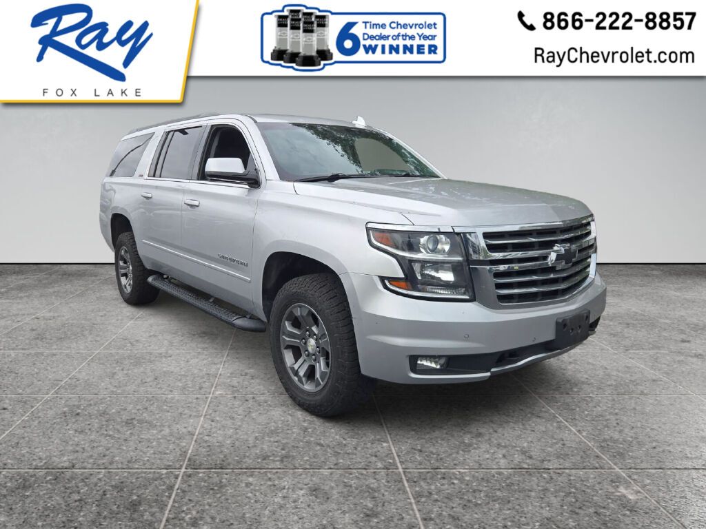 Silver Ice Metallic 2018 Chevrolet Suburban SUV / Crossover Four-Wheel Drive 6-Speed Automatic Overdrive