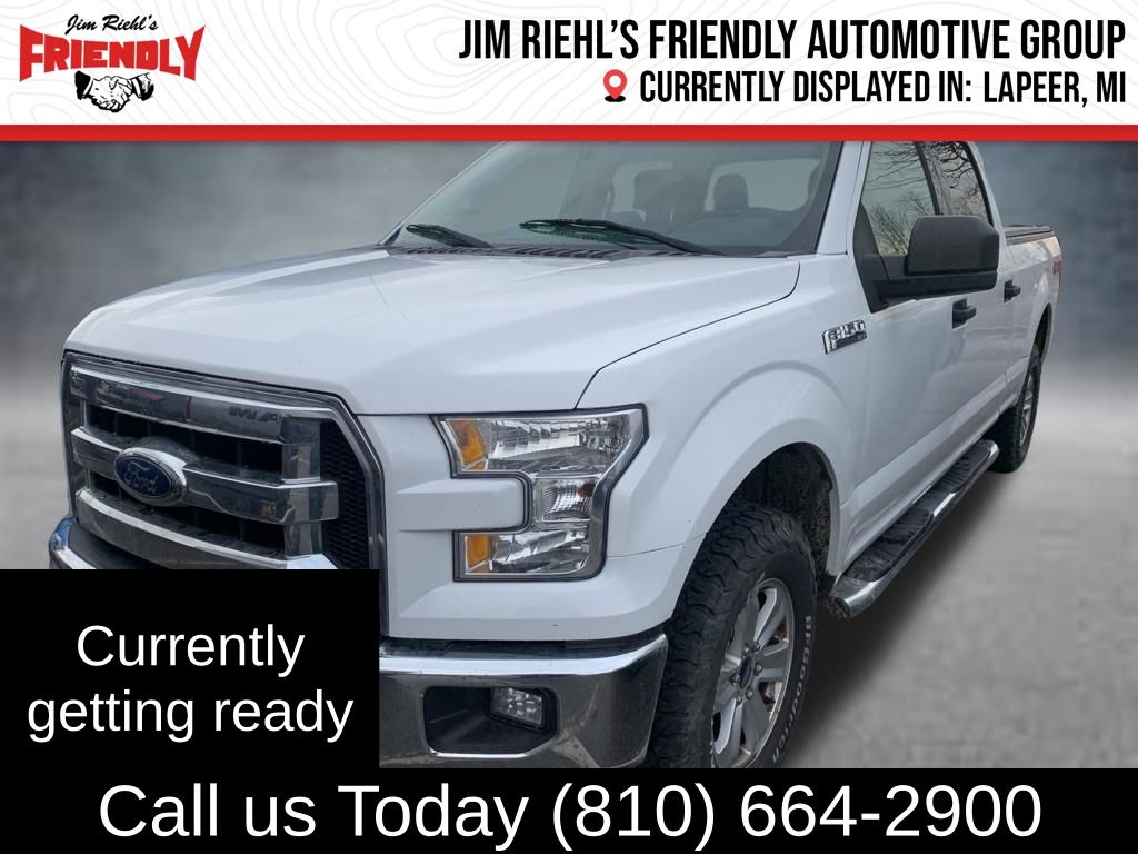 White 2016 Ford F-150 XLT SuperCrew LB 4WD Pickup Truck Four-Wheel Drive 6-Speed Automatic