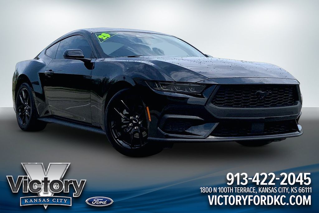 Shadow Black 2025 Ford Mustang Coupe Rear-Wheel Drive Automatic