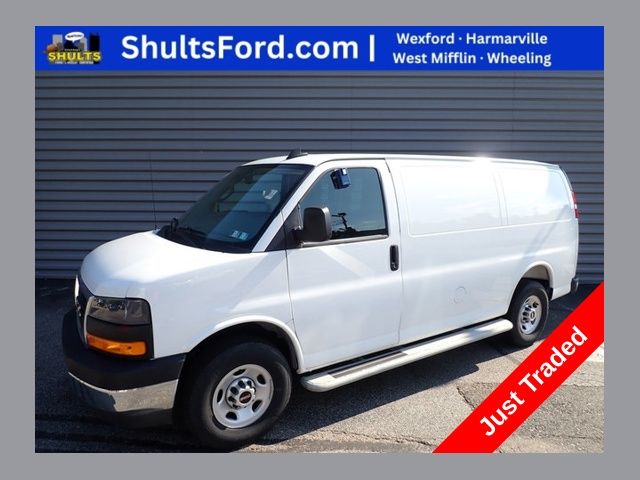 Summit White 2025 GMC Savana Cargo Van Rear-Wheel Drive 8-Speed Automatic Overdrive