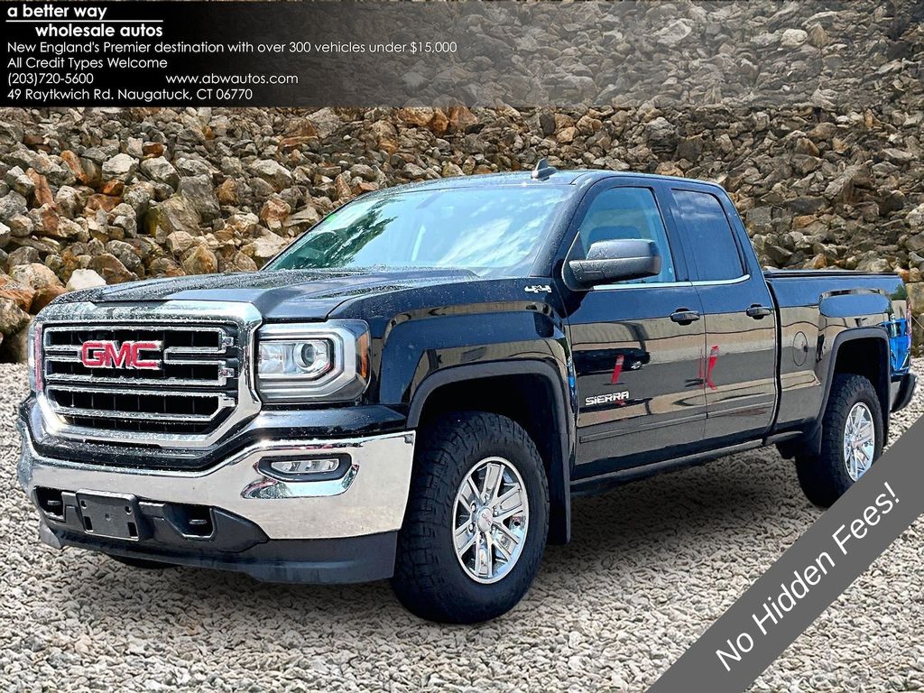 Black 2017 GMC Sierra 1500 Pickup Truck Four-Wheel Drive 6-Speed Automatic Overdrive