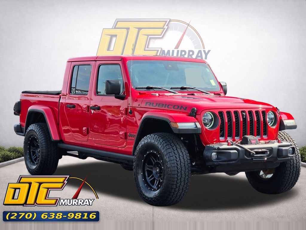 Firecracker Red Clearcoat 2020 Jeep Gladiator Pickup Truck Four-Wheel Drive 8-Speed Automatic