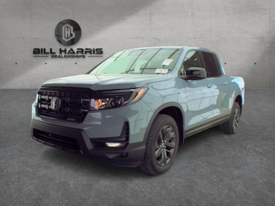 Gray 2024 Honda Ridgeline Sport AWD Pickup Truck All-Wheel Drive 9-Speed Automatic