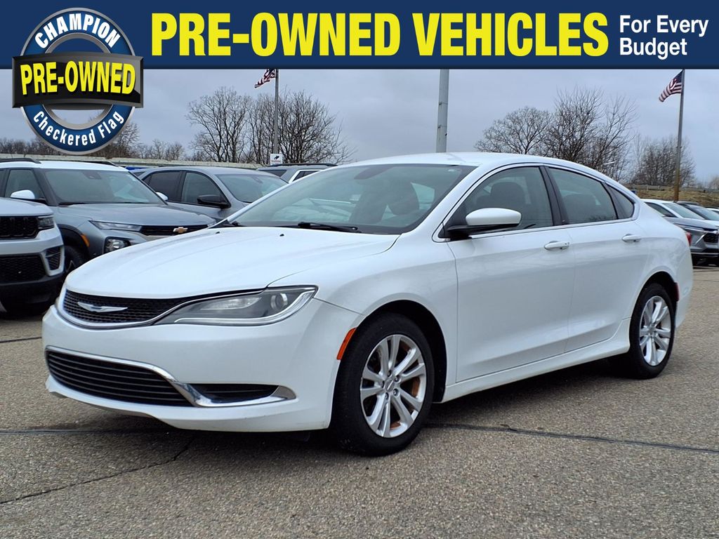 Bright White Clearcoat 2015 Chrysler 200 Limited Sedan FWD Sedan Front-Wheel Drive 9-Speed Automatic
