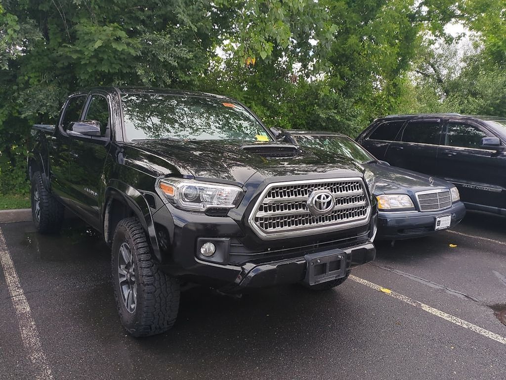 Black 2017 Toyota Tacoma Pickup Truck Four-Wheel Drive 6-Speed Manual