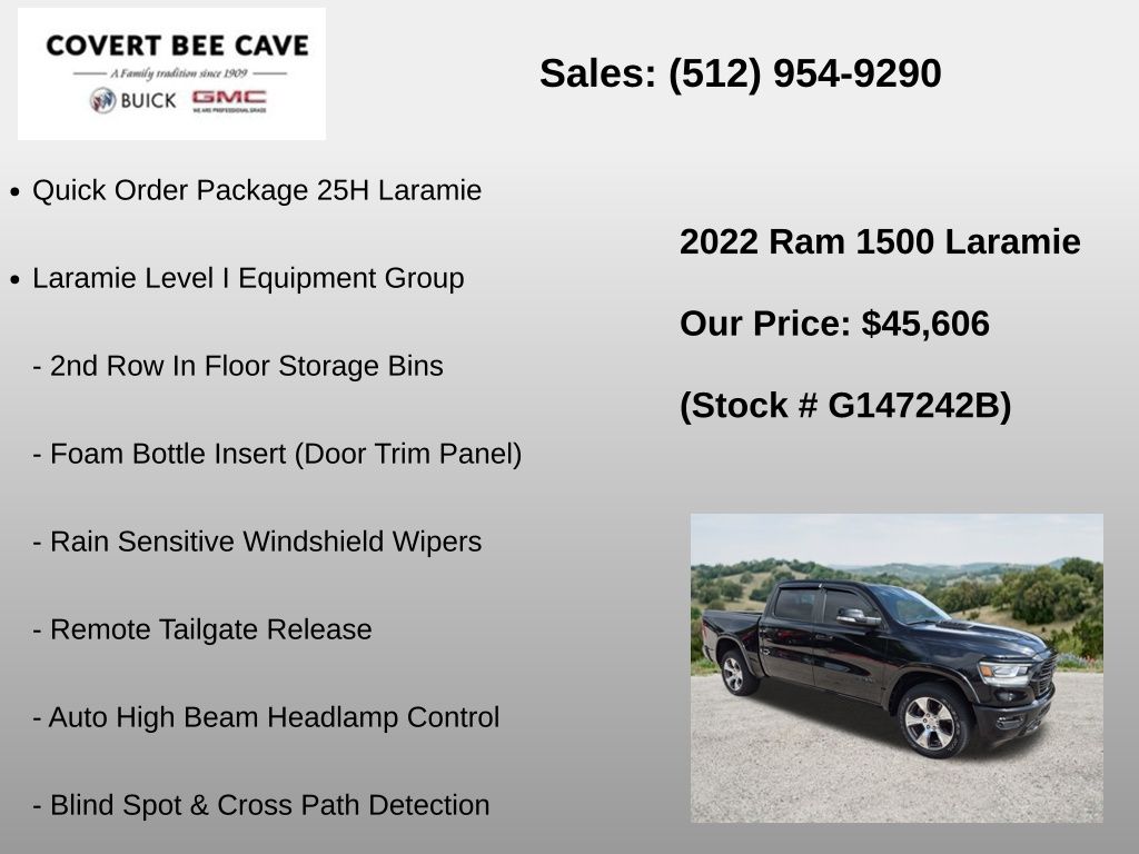 Used Car 2022 Ram 1500  Laramie For Sale Under $50,000 In Austin, Texas