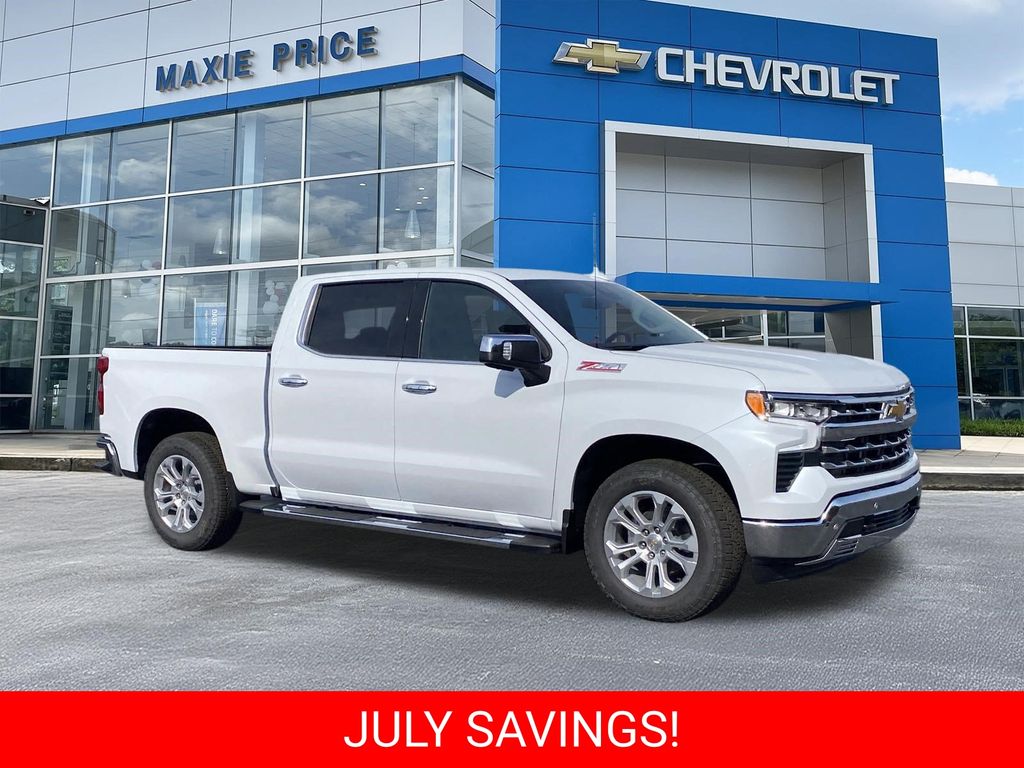 Polar White Tricoat 2026 Chevrolet Silverado 1500 Pickup Truck Four-Wheel Drive Automatic