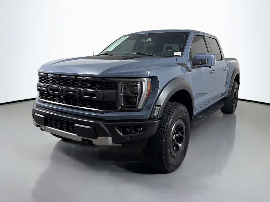 Blue (Azure Gray Metallic) 2023 Ford F-150 Pickup Truck Four-Wheel Drive Automatic