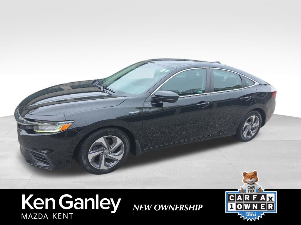 Black 2019 Honda Insight Sedan Front-Wheel Drive Continuously Variable Transmission