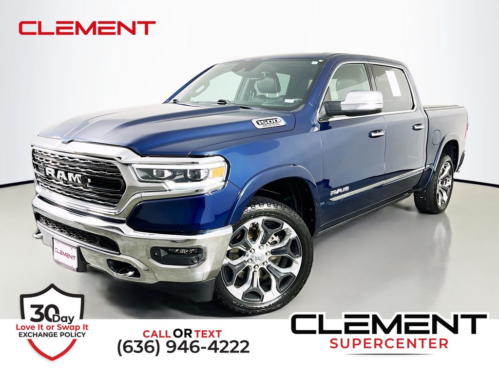 Patriot Blue Pearlcoat 2021 RAM 1500 Pickup Truck Four-Wheel Drive 8-Speed Automatic