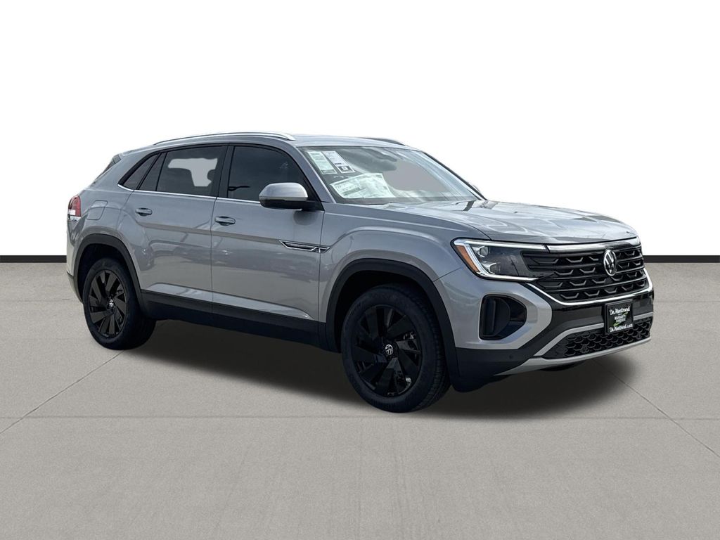 2026 Volkswagen Atlas Cross Sport 2.0T SE w/Technology Silver at DeMontrond Automotive Group