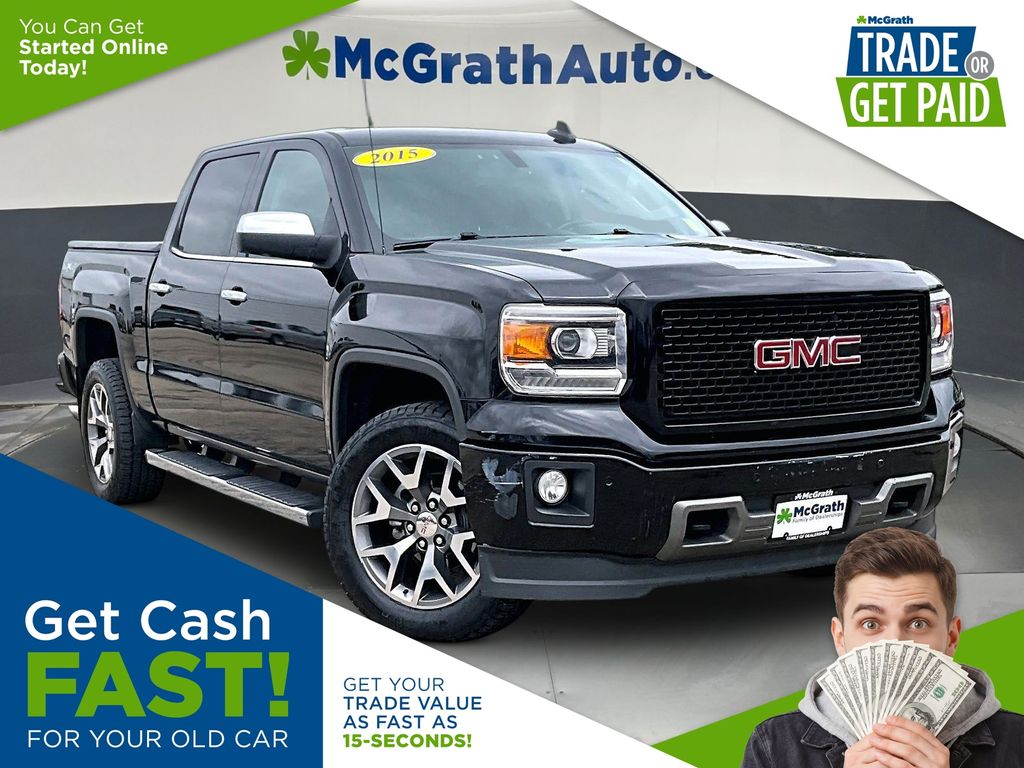 Onyx Black 2015 GMC Sierra 1500 Pickup Truck Four-Wheel Drive 6-Speed Automatic Overdrive