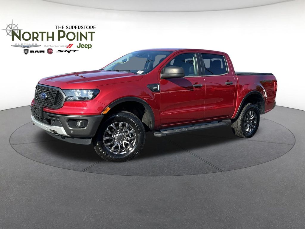 Red Metallic 2020 Ford Ranger Pickup Truck Four-Wheel Drive Automatic