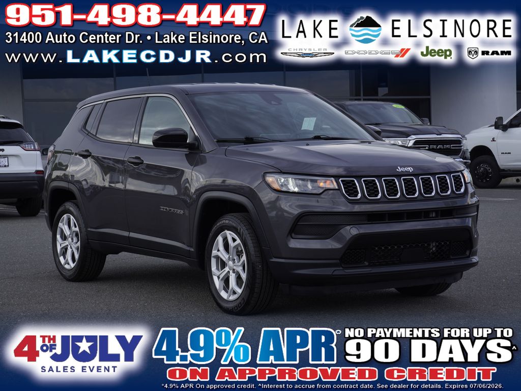 Baltic Gray Metallic Clearcoat 2024 Jeep Compass SUV / Crossover Four-Wheel Drive 8-Speed Automatic