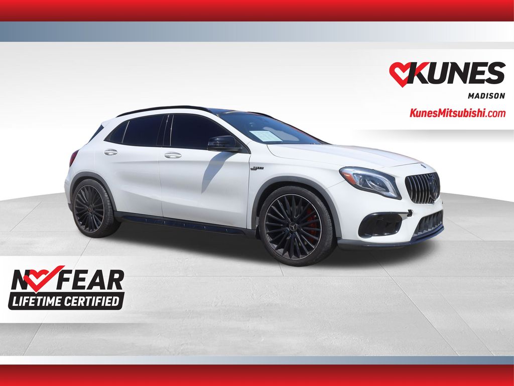 Cirrus White 2018 Mercedes-Benz GLA 45 AMG 4MATIC SUV / Crossover All-Wheel Drive 7-Speed Automatic