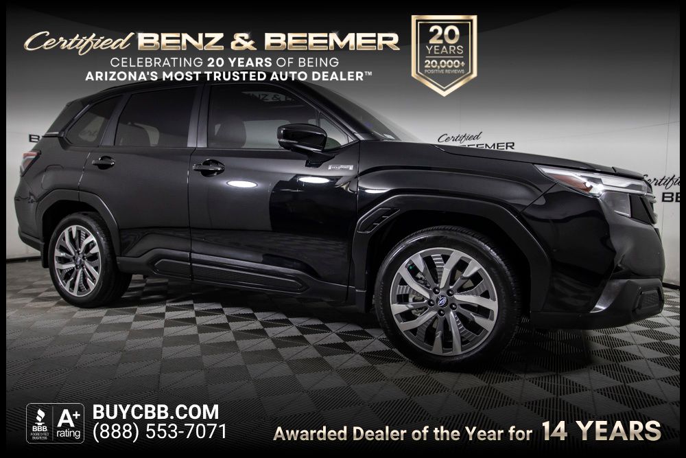 Crystal Black Silica 2025 Subaru Forester Hybrid SUV / Crossover All-Wheel Drive Continuously Variable Transmission