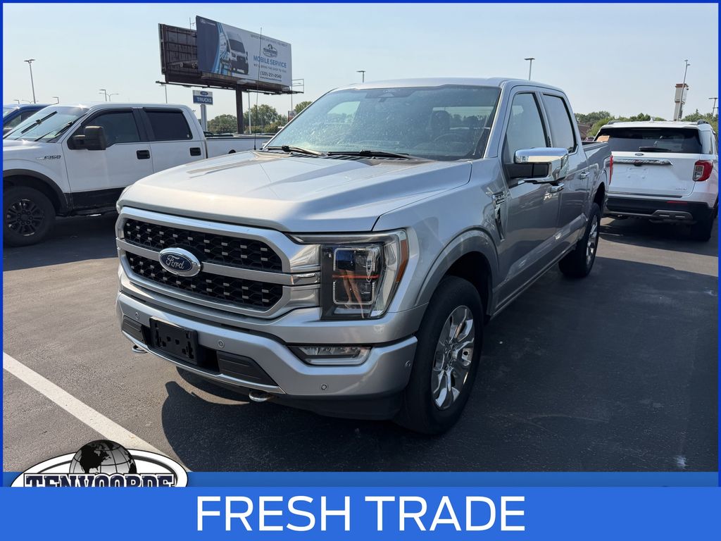 Silver Metallic 2022 Ford F-150 Pickup Truck Four-Wheel Drive Automatic