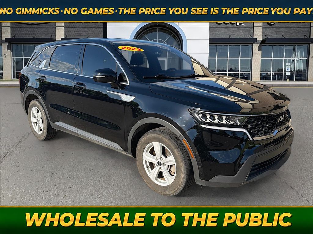 Ebony Black 2022 Kia Sorento SUV / Crossover Front-Wheel Drive 8-Speed Automatic