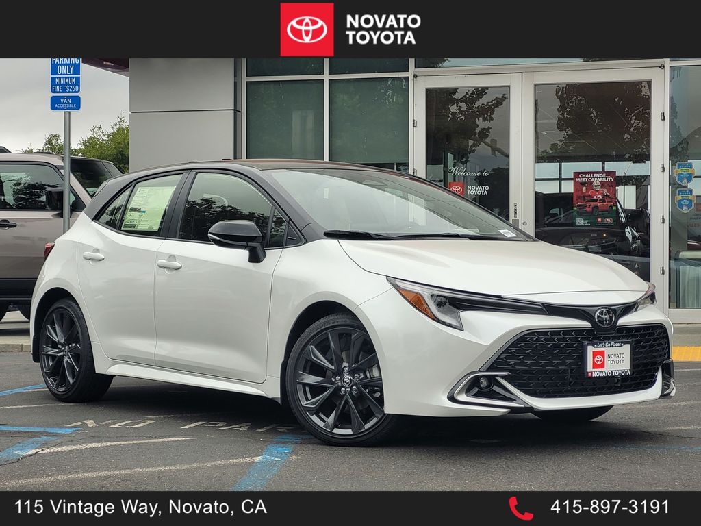 Midnight Black Metallic 2026 Toyota Corolla Hatchback Hatchback Front-Wheel Drive Continuously Variable Transmission