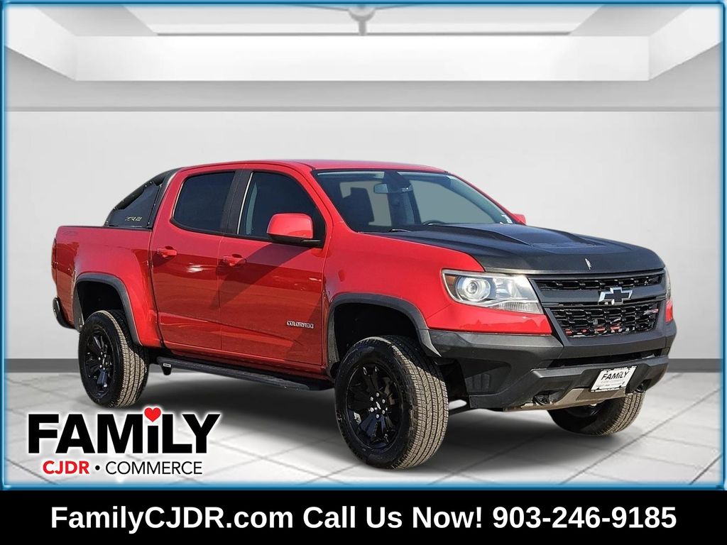 Red Hot 2019 Chevrolet Colorado Pickup Truck Four-Wheel Drive 8-Speed Automatic