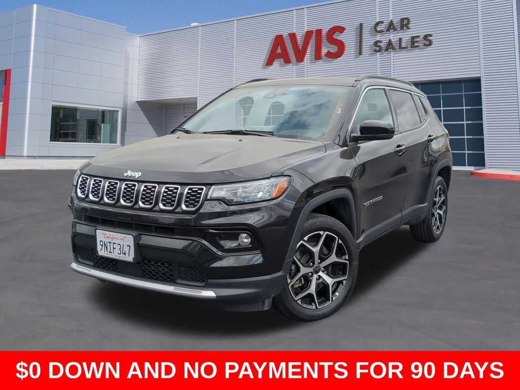 Black 2025 Jeep Compass Limited 4WD SUV / Crossover Four-Wheel Drive 8-Speed Automatic