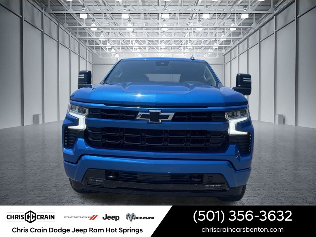 Glacier Blue 2022 Chevrolet Silverado 1500 Pickup Truck Four-Wheel Drive Automatic
