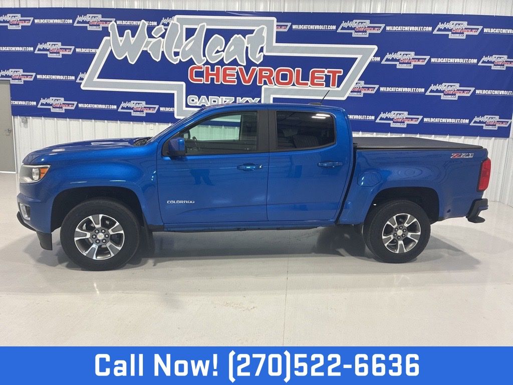 Kinetic Blue Metallic 2018 Chevrolet Colorado Pickup Truck Four-Wheel Drive 8-Speed Automatic