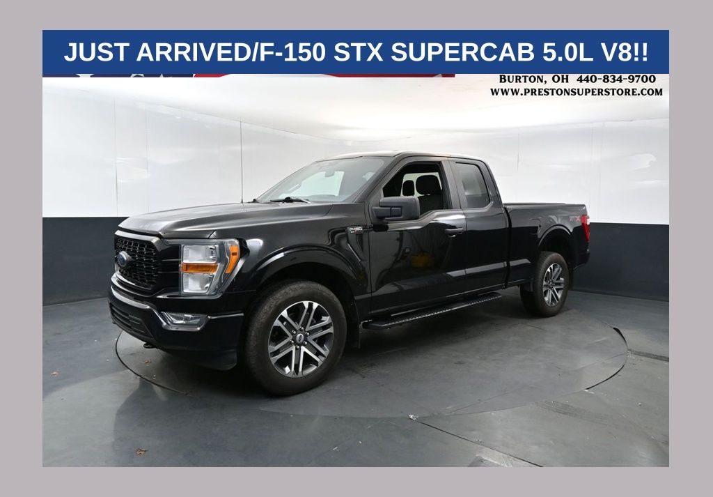 Agate Black Metallic 2021 Ford F-150 Pickup Truck Four-Wheel Drive Automatic