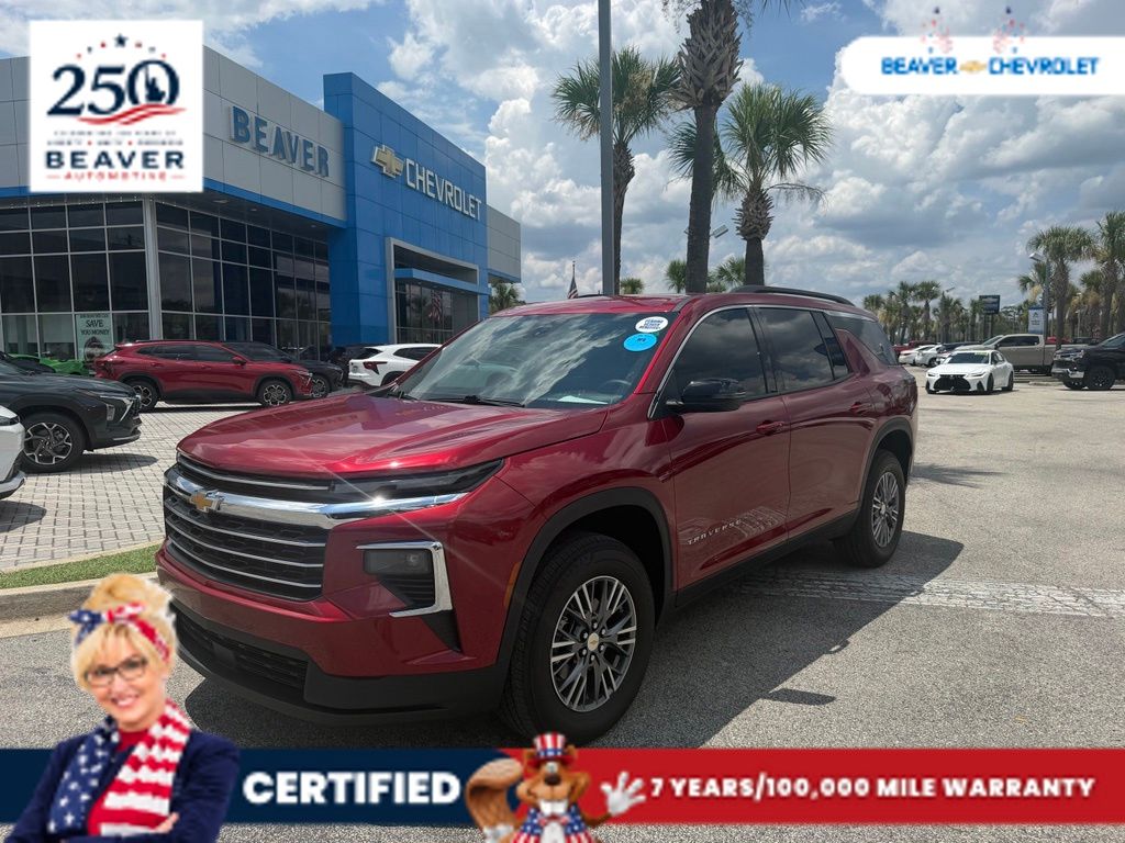 Radiant Red 2025 Chevrolet Traverse SUV / Crossover Front-Wheel Drive 8-Speed Automatic