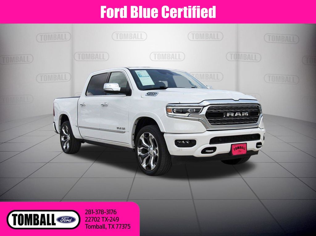 Ivory White Tri-Coat Pearlcoat 2022 RAM 1500 Pickup Truck Four-Wheel Drive 8-Speed Automatic