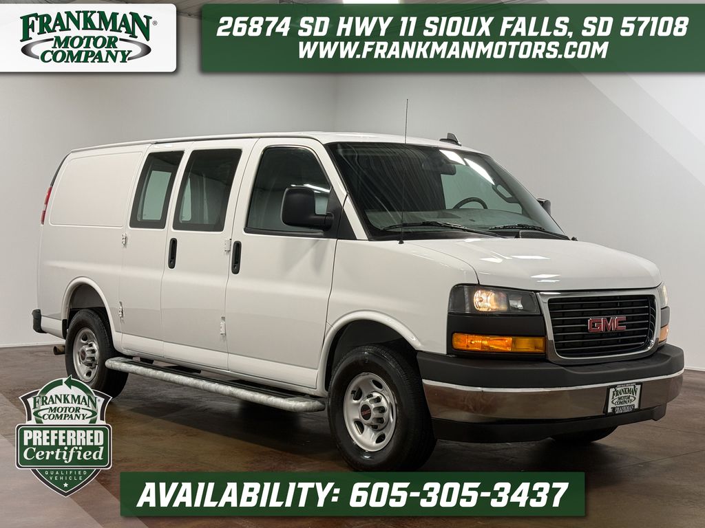Summit White 2025 GMC Savana Cargo Van Rear-Wheel Drive 8-Speed Automatic Overdrive