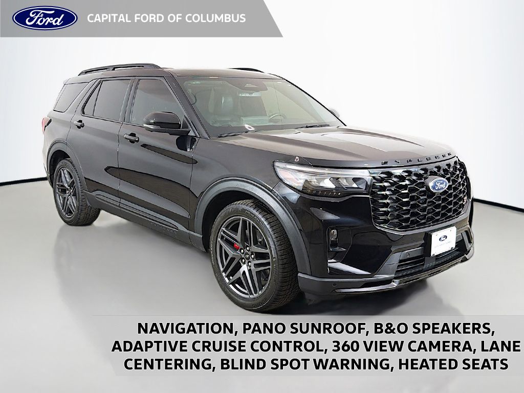 Agate Black Metallic 2025 Ford Explorer SUV / Crossover All-Wheel Drive Automatic