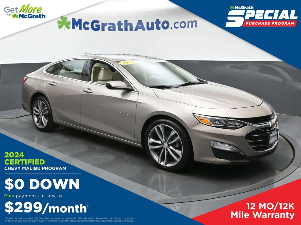 Mineral Gray Metallic 2024 Chevrolet Malibu Sedan Front-Wheel Drive Continuously Variable Transmission