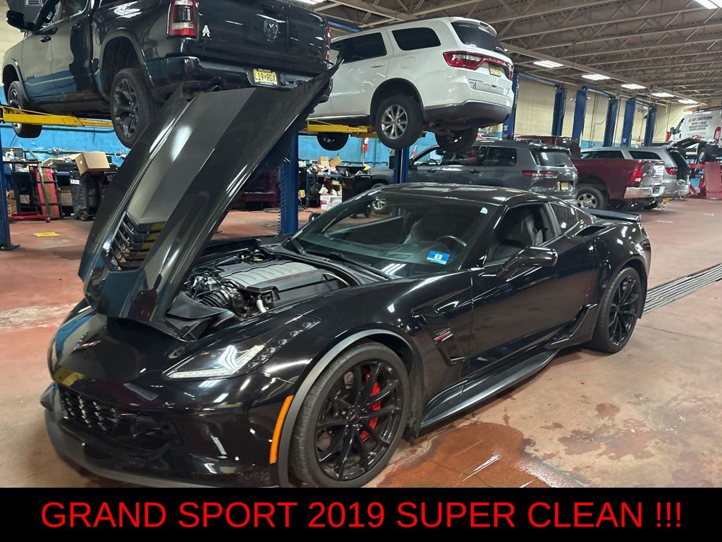 Black 2019 Chevrolet Corvette Grand Sport 2LT Coupe RWD Coupe Rear-Wheel Drive 8-Speed Automatic