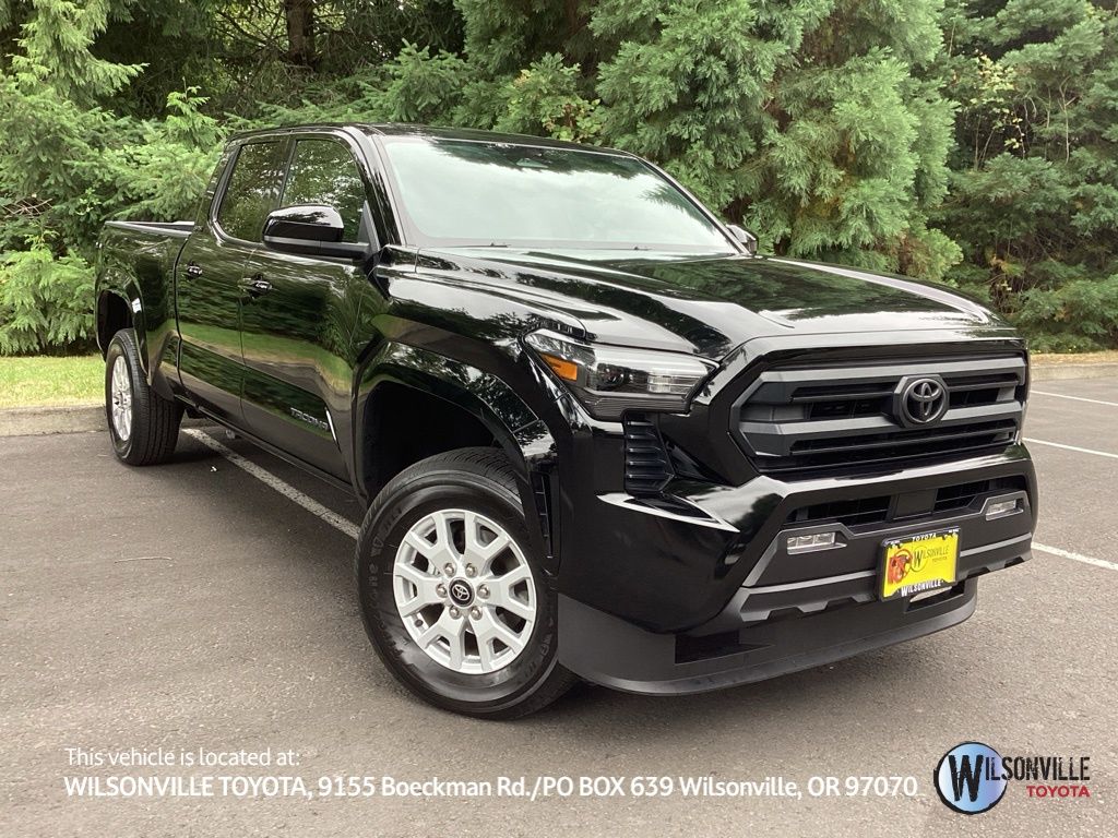 Black 2025 Toyota Tacoma Pickup Truck Four-Wheel Drive 8-Speed Automatic