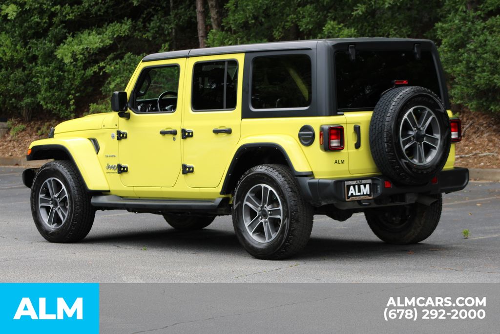 Used 2023 Yellow Jeep Sahara image 8